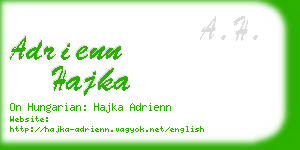 adrienn hajka business card